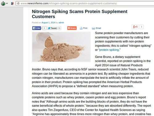 Protein Spiking:  The Real Truth by Alex Rogers
