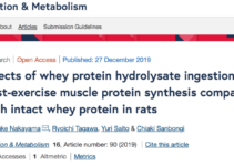 New Study:  Hydrolyzed Whey Increases Muscle Protein Synthesis Better Than Whey Protein